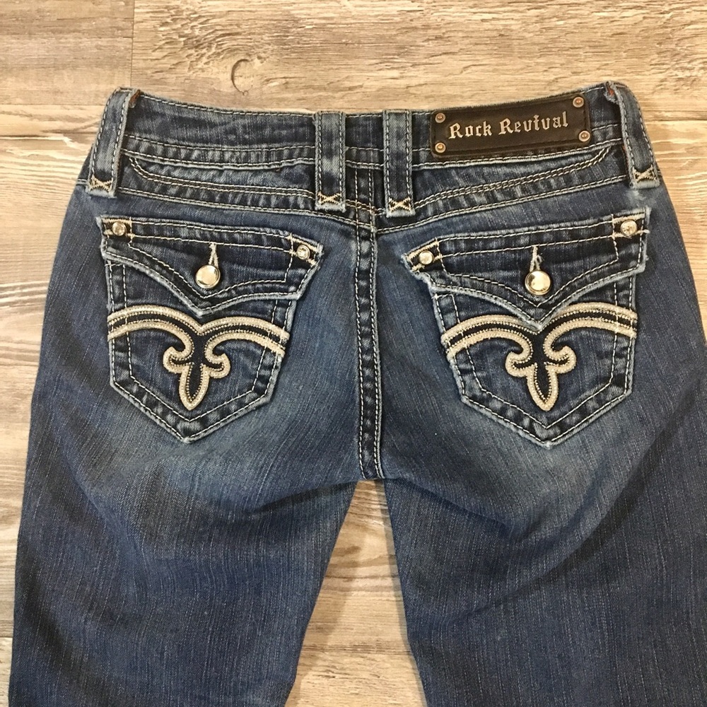 Rock Revival Jeans “ 25x30.5”.  Inseam is 30 1/2 - Picture 6 of 10